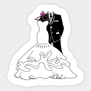 Wedding day - married forever Sticker